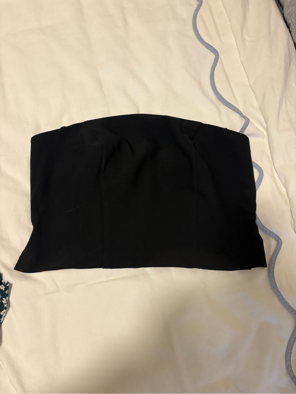 Black Strapless Mini Skirt